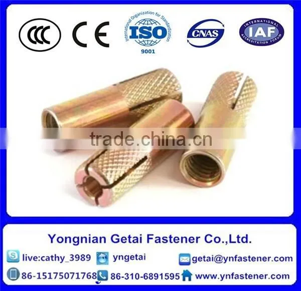 Brass drop in Anchor,Drop-in bolts, Concrete anchor with good quality