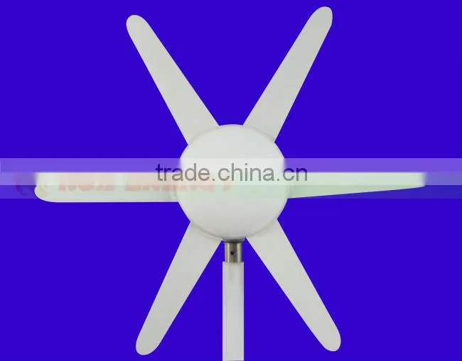 300W Max watt wind generator with 6 PCS blades. Combine with wind/solar hybrid controller.