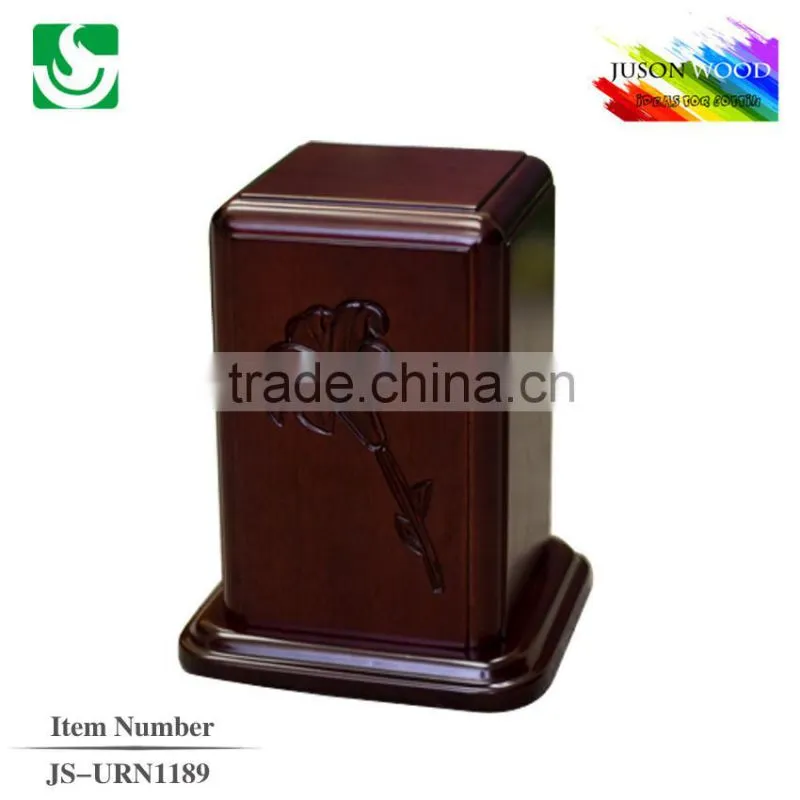 Chinese Golden supplier best selling cremation wood urn