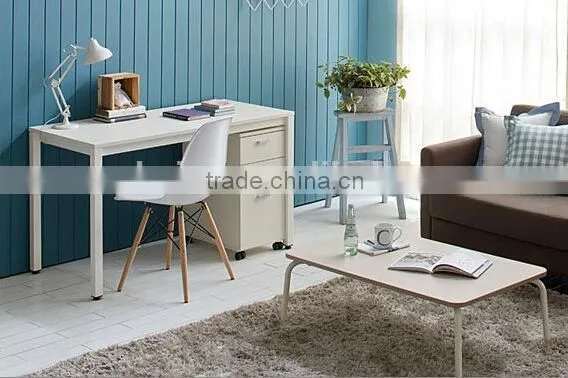 simple steel wood computer desk of modern design