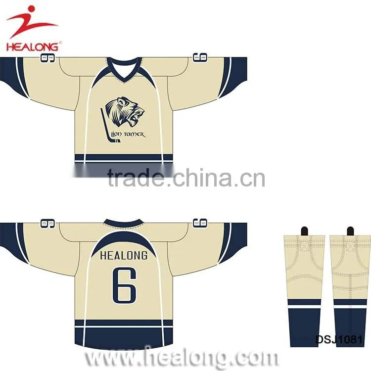 Hight Qulity Cheap Hot Sale Reversible Sublimation Ice Hockey Wear Shirts Jerseys China