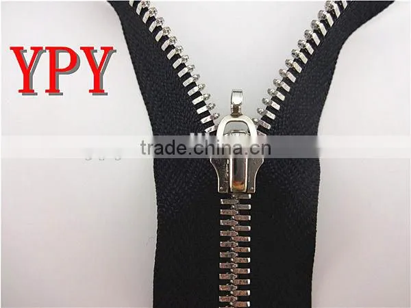 Hot Sale 5# Double Point Metal Zipper for Men's T shirt