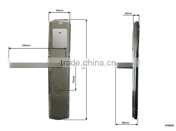 Card door locks ,five- stars hotel card door lock,hotel m1 card reader door lock
