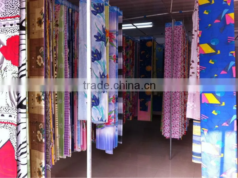 disperse/reactive printed polyester peach skin microfiber fabric for bed sheet