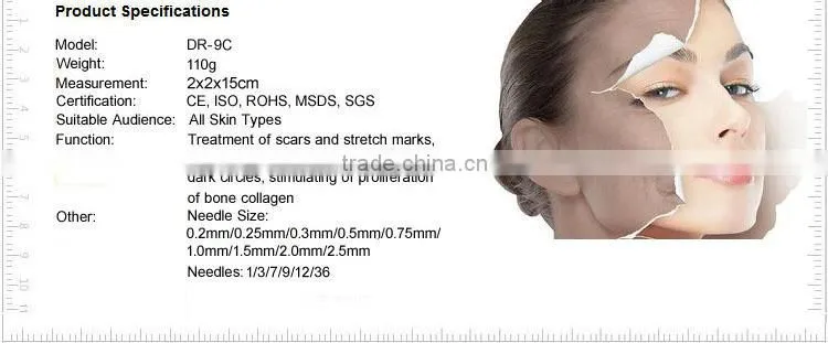 2016 Flagship! ODM Service Electric Dermapen Anti Puffiness Electric meso Derma Pen