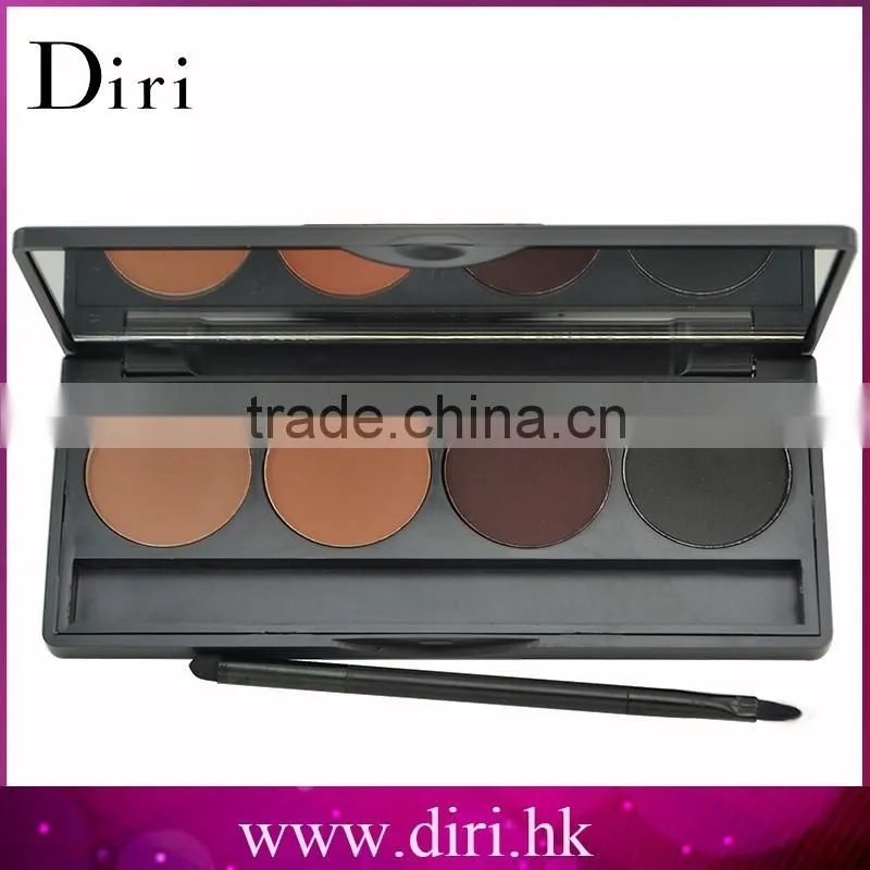 Three color sable hair single eyebrow brush with palette