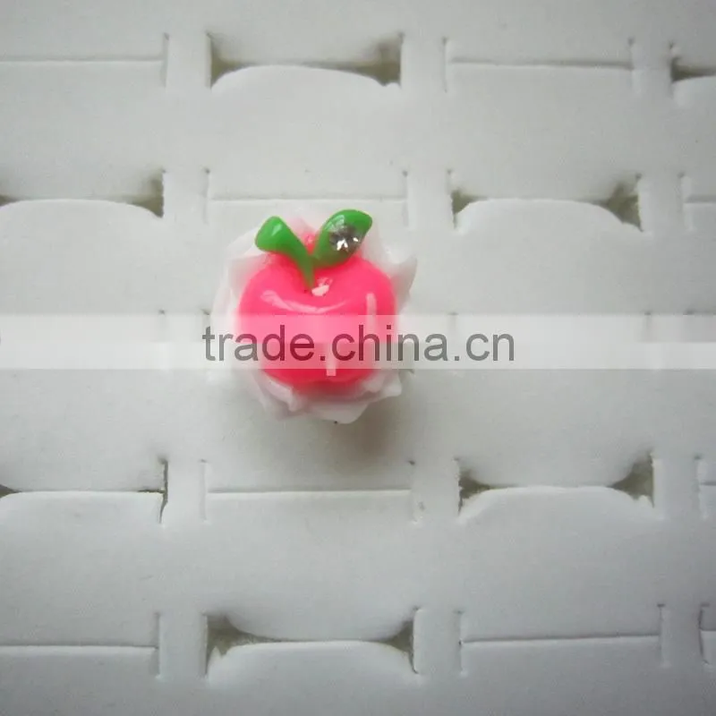 2014 Latest New Design decoration artificial crafts rose shaped Finger Ring for kids