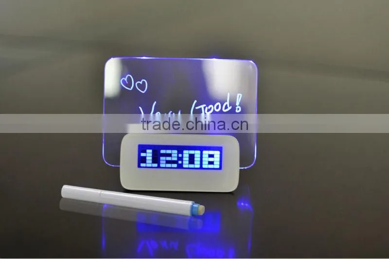 Memo board Digital Alarm Clock with Phone Charrger