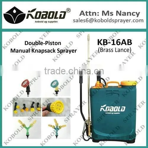 KOBOLD 16L Double piston water bottle sprayer pressurized