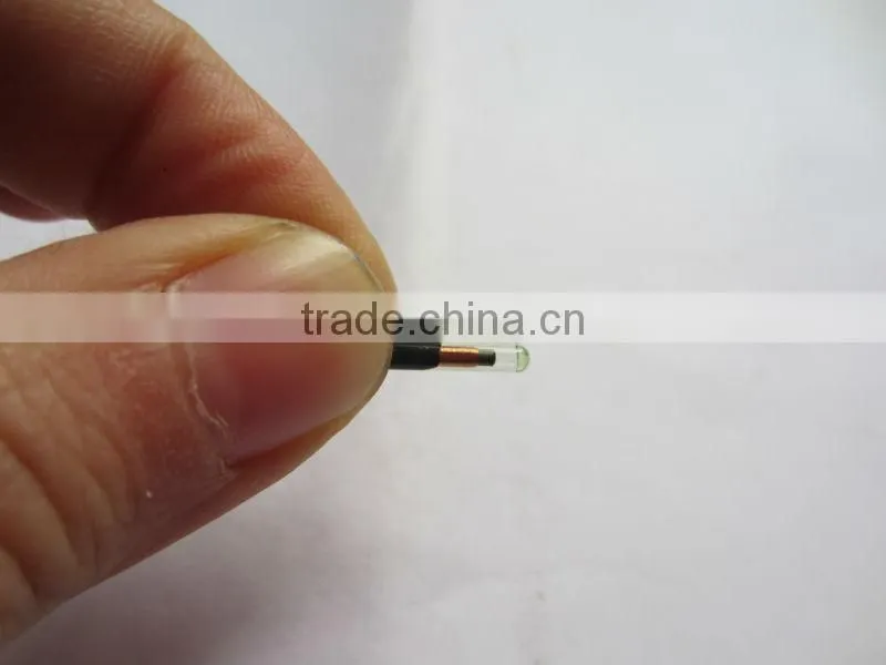 Hot 134.2KHz FDX-B 1.4x8mm RFID Glass Transponder