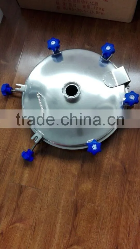 BLS stainless steel 500mm stainless steel round manhole cover for tank