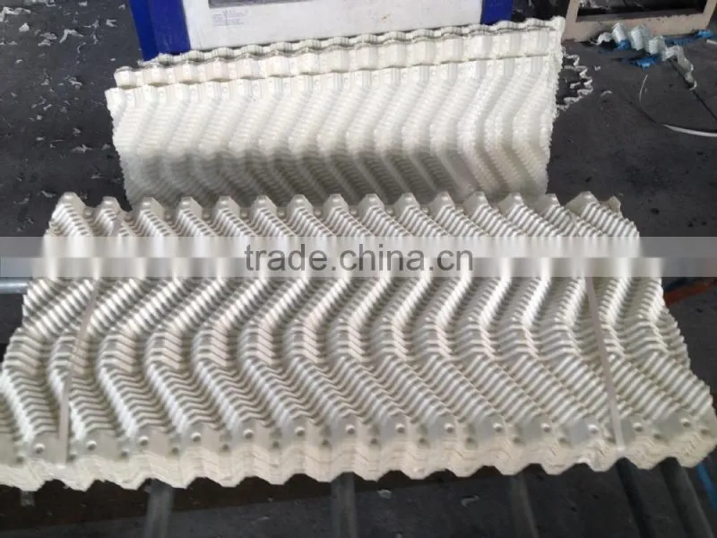 China Opened Cooling Tower Manufacturers/PVC S wave cooling tower fills for industrial use