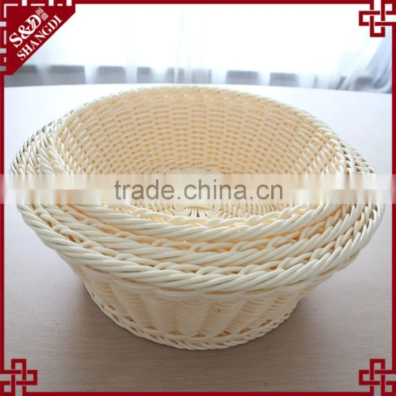New design beautiful PP rattan bread basket set/3