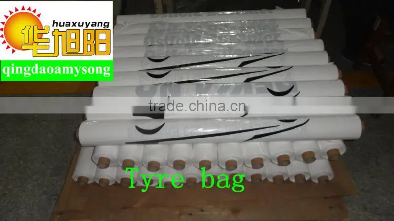 WHOLESALE! printed Plastic Tyre rubbish Bags on roll to protect tyre