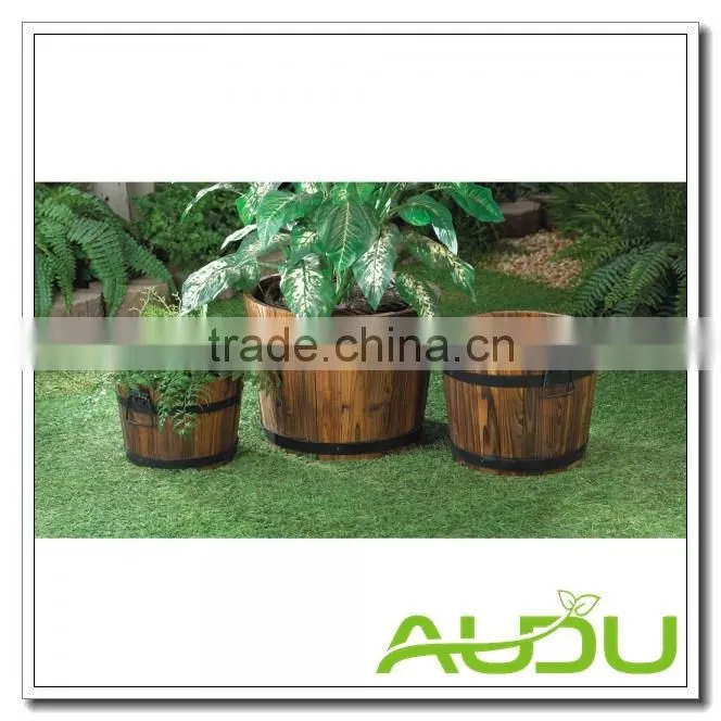 Audu Wooden Planter Set/Wooden Planter Boxes/Wooden Pot