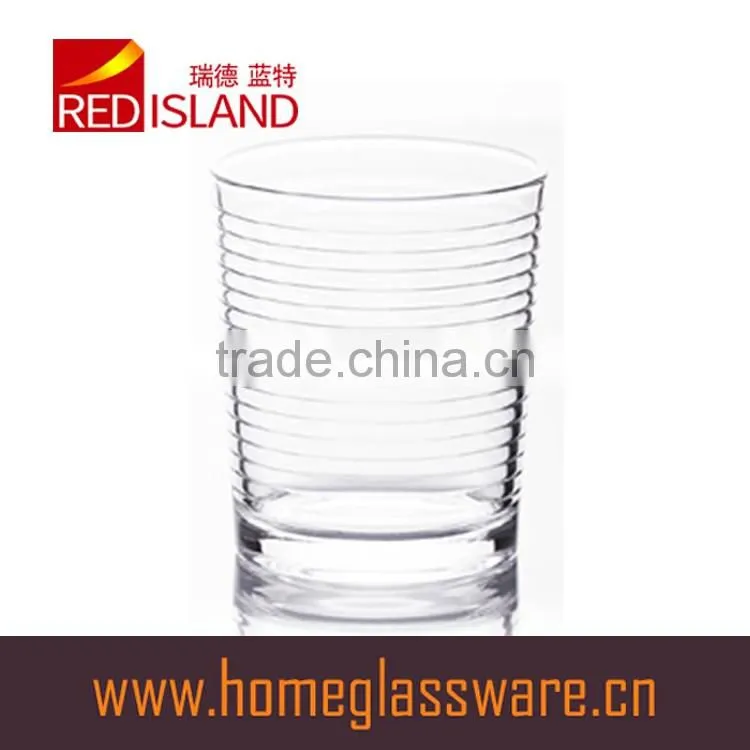 217ml clear glass cup for drinking