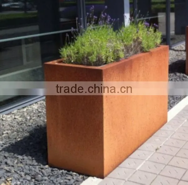 FO-9C33 customized garden planter&pot for corten steel