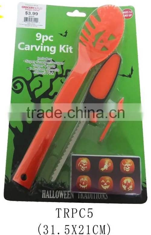 New design Halloween decoration Pumpkin carving 3 tools set