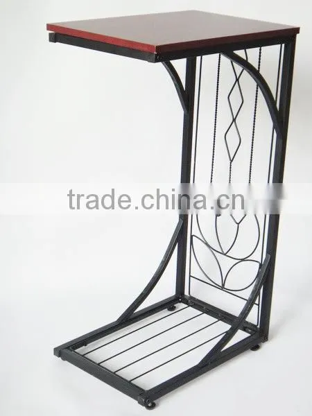 New metal and MDF top Gramercy snack coffee table Sofa Side Table