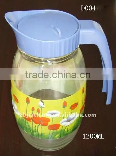 1200ml glass beverage bottles with plastic lid