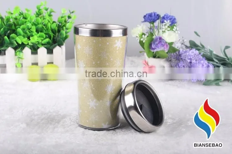 16Oz Stainless Steel Cup, Stainless Steel Print Cup, Camping Drinking Cup
