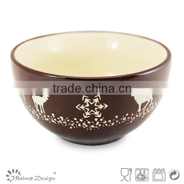 Tableware Santa Design Ceramic Christmas Bowl
