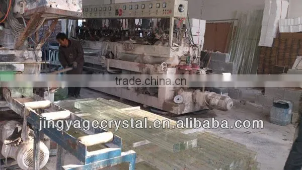 Clear Crystal Glass Panels As Home Decoration