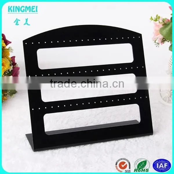 Good quality promotional L shape acrylic earring display stand