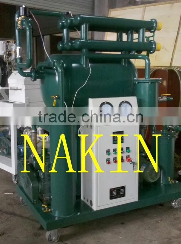 High Quality Nakin ZY Single Stage Vacuum Transformer Oil Purifier