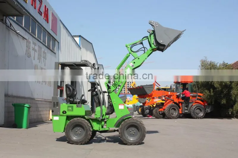 HZM 906 electric mini wheel loader ZL06 bucket with perkins