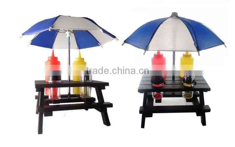 5pcs idea product BBQ condiment set with beach umbrella