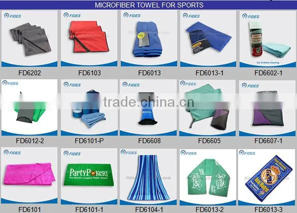 plush soft microfiber sports towel in mesh bag