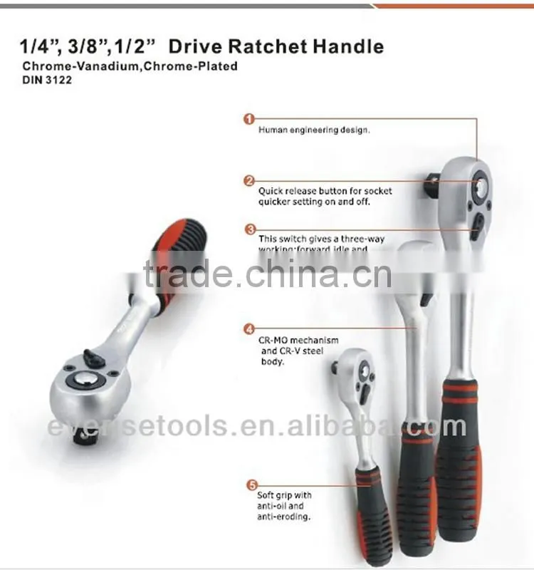 90 pcs mechanical box spanner socket wrench tool set