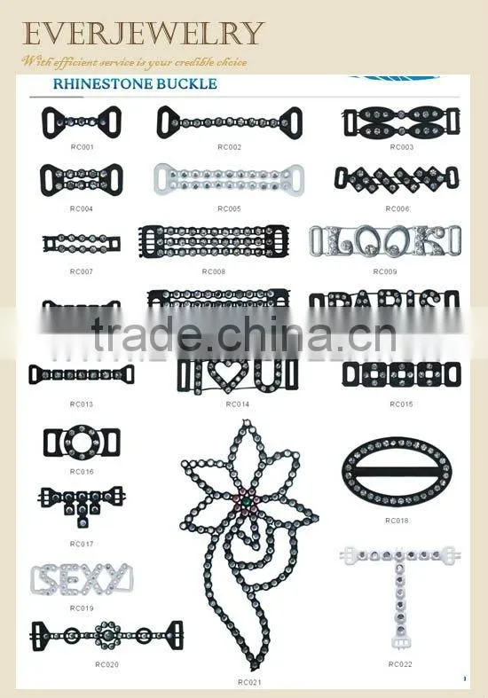 Plastic+Rhinestone Buckle,Plastic buckle with rhinestone,rhinestone ribbon buckle