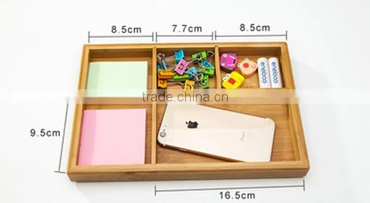 Clear ,multi-functional simple factory direct handmade custom bamboo box