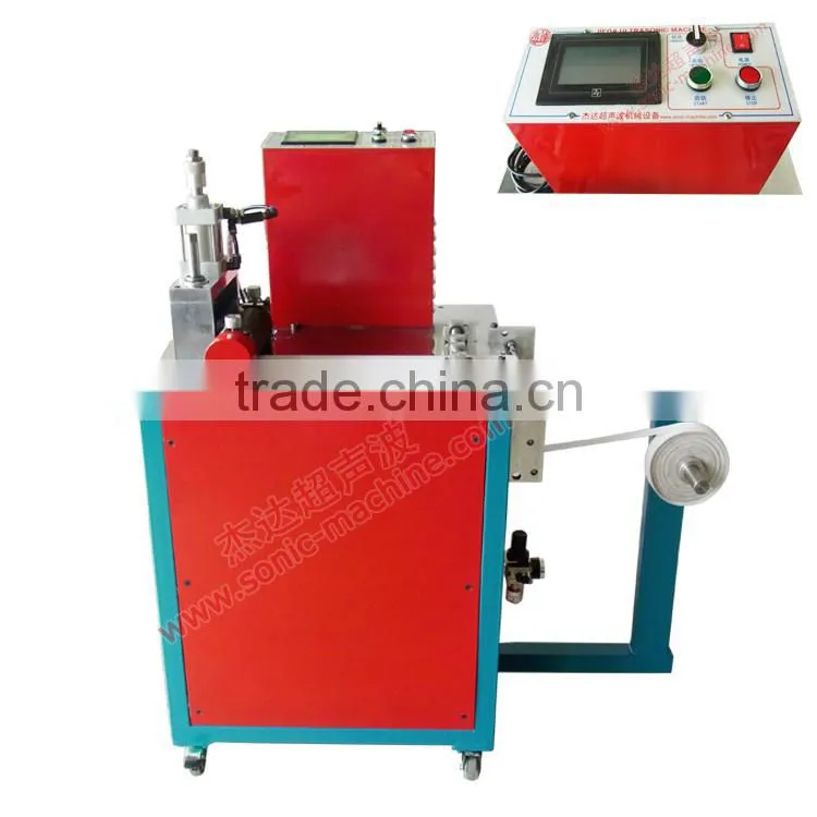 Automatic Ultrasonic coloured ribbon cutting machine for sales