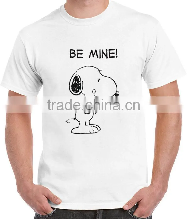 2016 custom wholesale cute cartoon pictures casual short o-neck men shirt