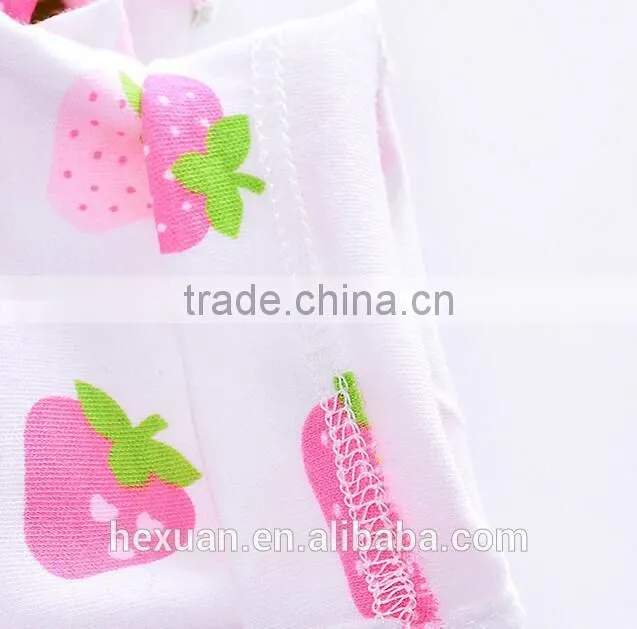 OEM factory or 10 stocked designs 100% cottonSummer&Autumn newborn baby clothing set