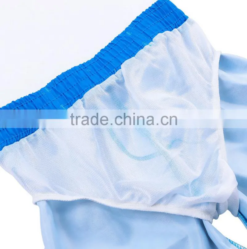 High Quality Customed Drawstring Waisted Bright Color Printing Boys Swimming Shorts
