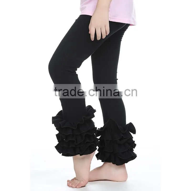 Wholesale 2015 Spring Fall Fashion Cotton Girls Ruffle Leggings