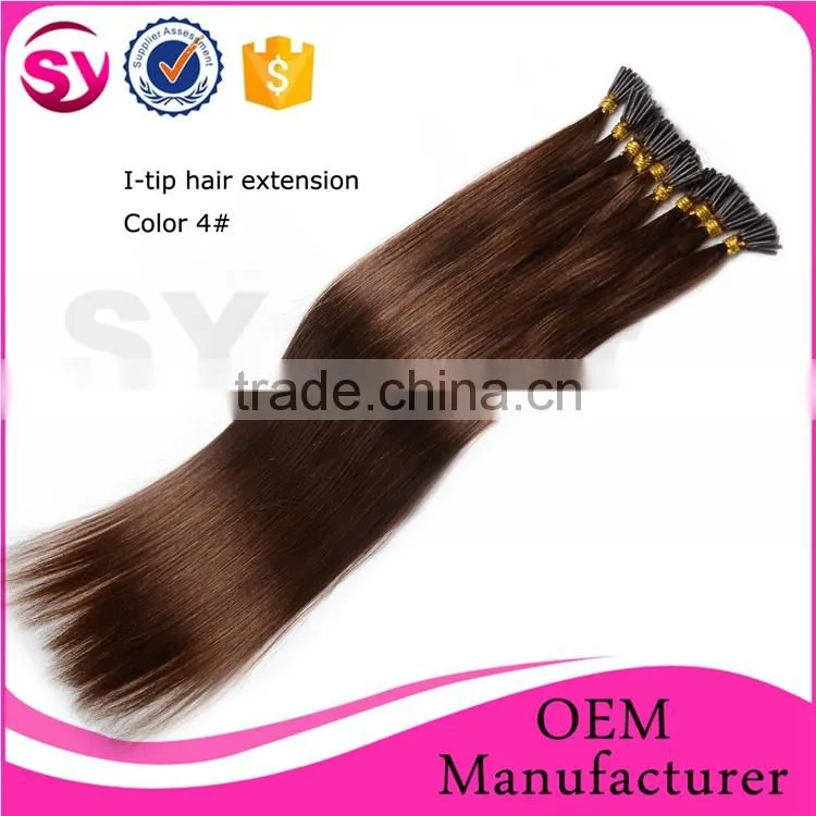 Popular In European Pre-Bonded Hair Extension, Factory Wholesale Price Cheap Brazilian Hair Extension Stick Hair Extension