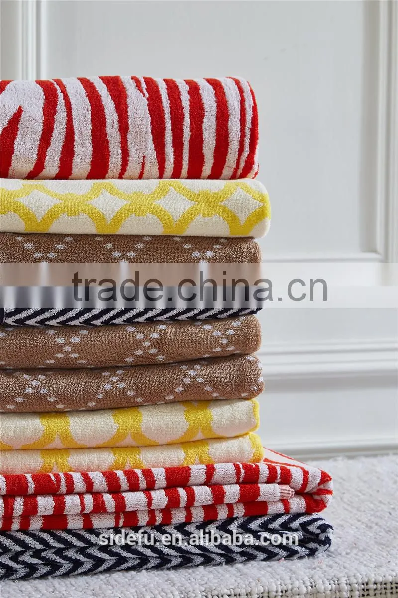 Luxury Fancy 100 Cotton Yarn Dyed Jacquard Towel