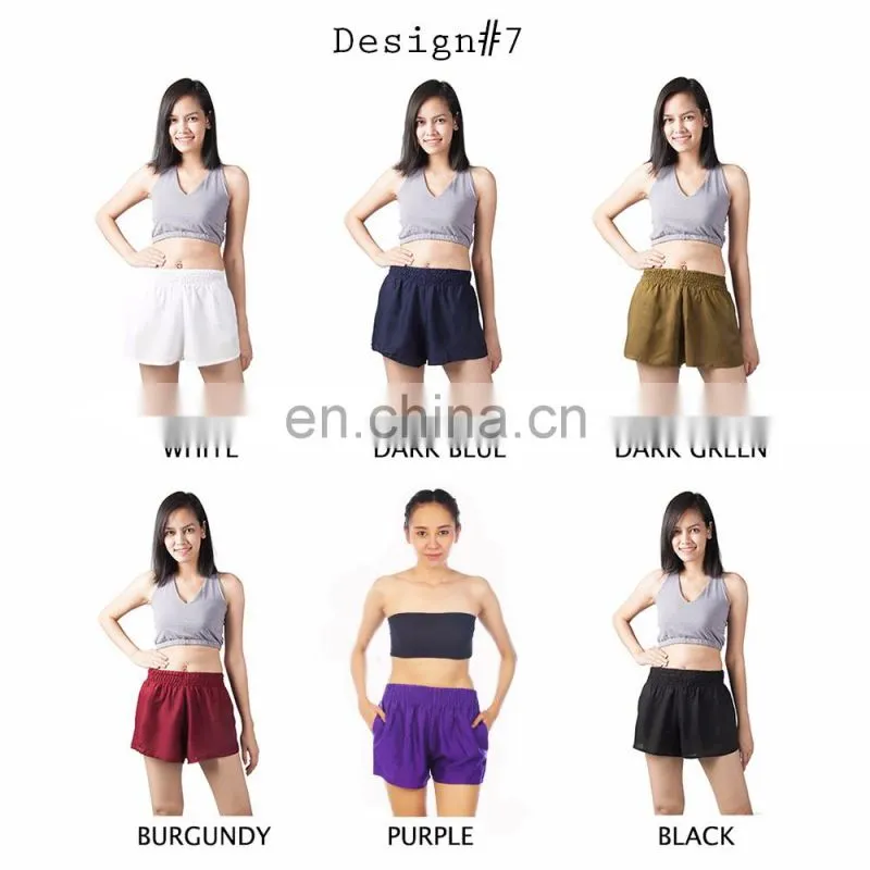 Lofbaz Women's Printed Lace Summer Beach Pom Pom Sexy Festival Hot Shorts