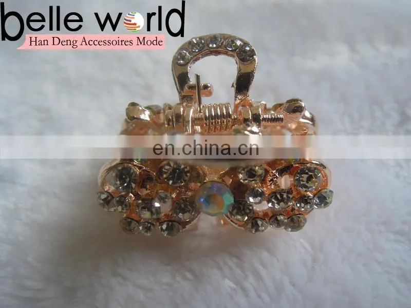 Elegant Bridal Hair Accessory Rhinestone Mini Hair Claw Clip