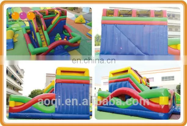 AOQI colorful inflatable fun city beautiful fun city for children