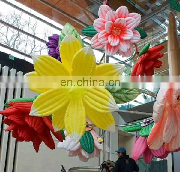 Artificial Inflatable Shining Flower For Decoration Newest desgin fashion party