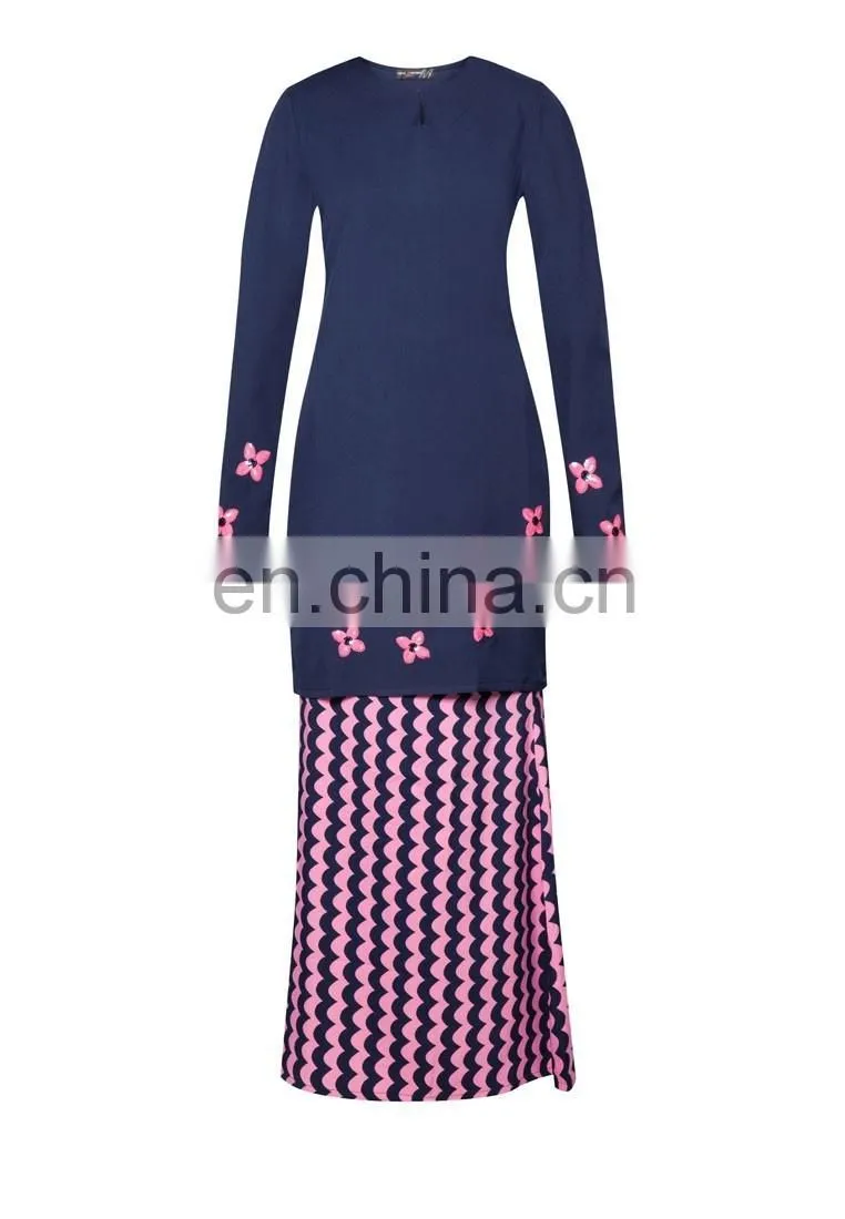 Latest design women baju kurung islamic clothing wholesale