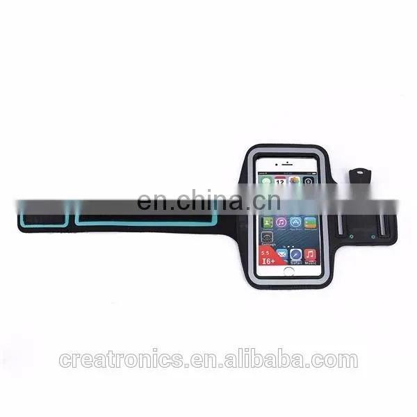 Unisex Armband Case Bluetooth Smart Armband Handleiding Black Fabric Custom Phone Running Silicone Reflective Sport Armband