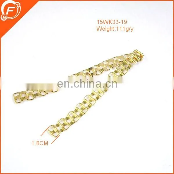 2016 newst fashion high quality imitation gold metal chain trim for garment
