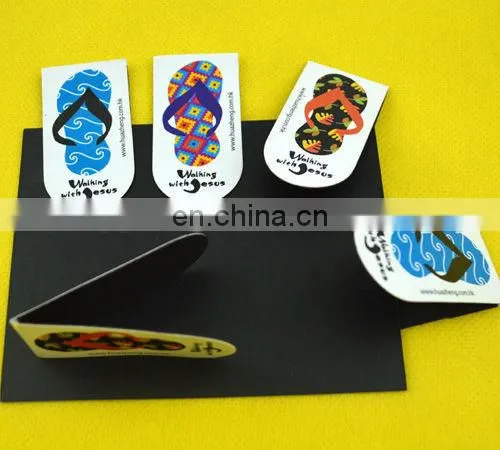 Factory wholesale custom die cut magnetic laminated bookmarks